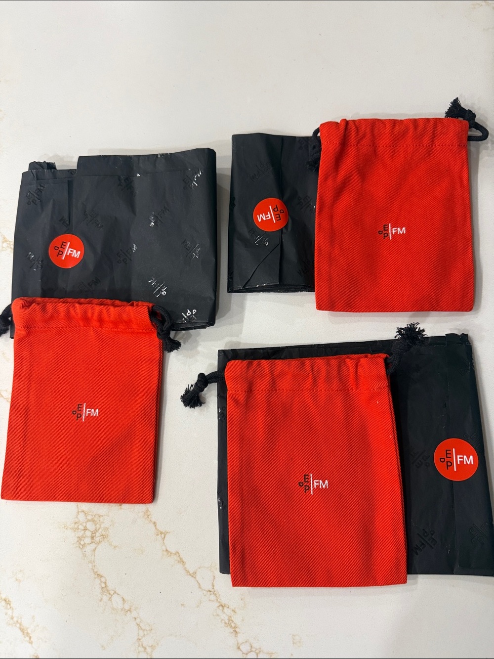Red Drawstring Pouch for Men